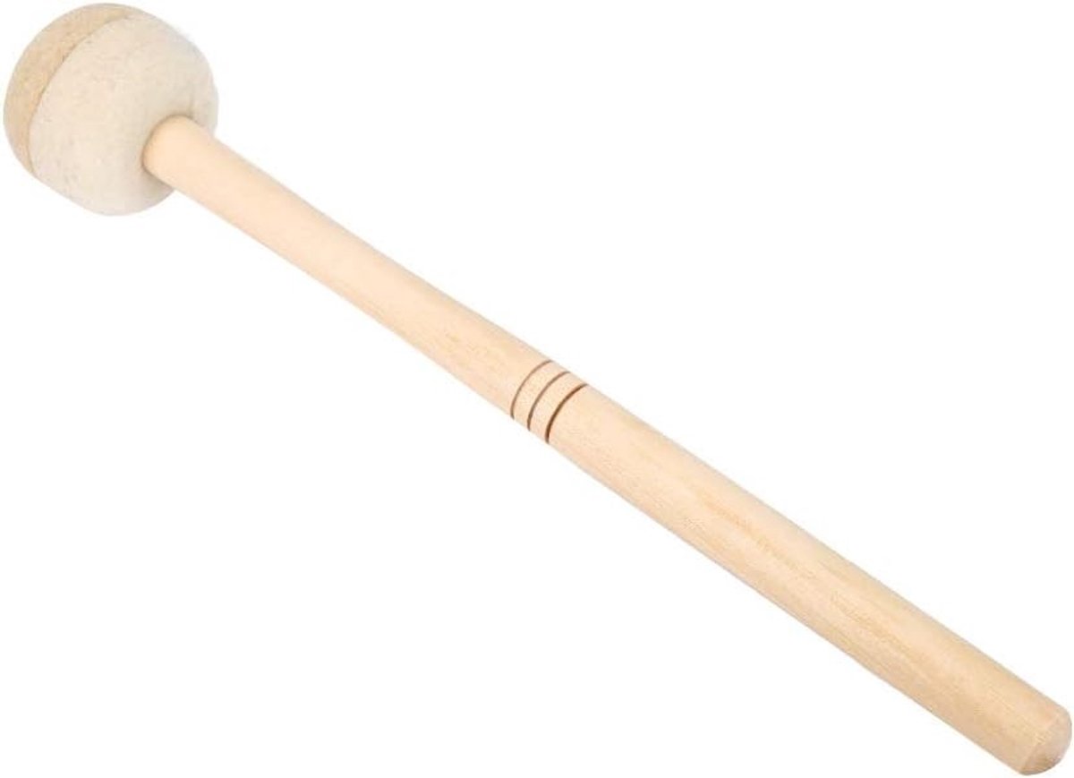 Duurzame Drum Mallet met Wolvilt Hoofd - Perfect voor Basdrum, Percussie en Muziekaccessoires