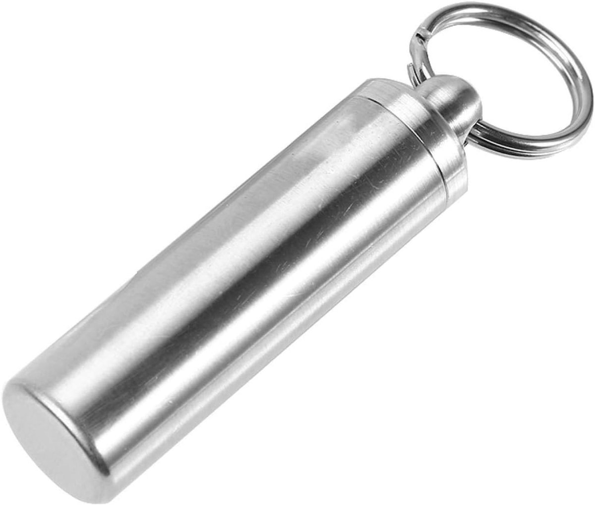 Waterdichte en Roestbestendige Pillendoos voor Sleutelhanger, Ideaal voor Buitenactiviteiten en Reizen