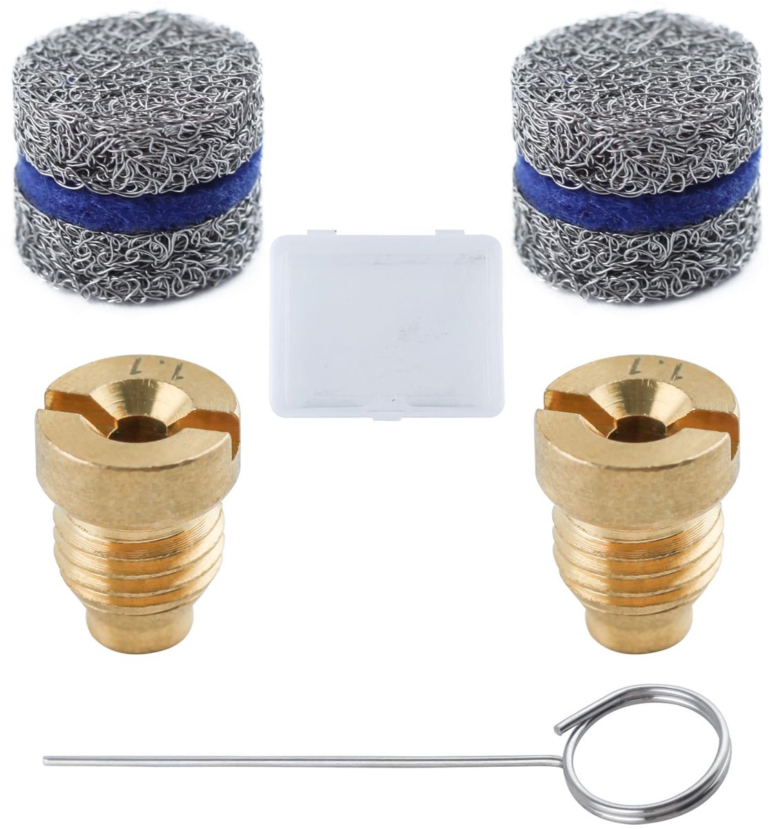 2 stuks 1,1 mm schuimkanon mondstuk en 2 stuks schuimmaker met reinigingsnaald universele