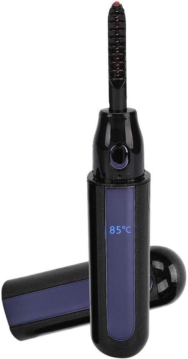 Elektrische Wimperkruller met Snelle Verwarming voor Prachtige Ogen, Wit en Zwart, Perfect voor Elke Gelegenheid