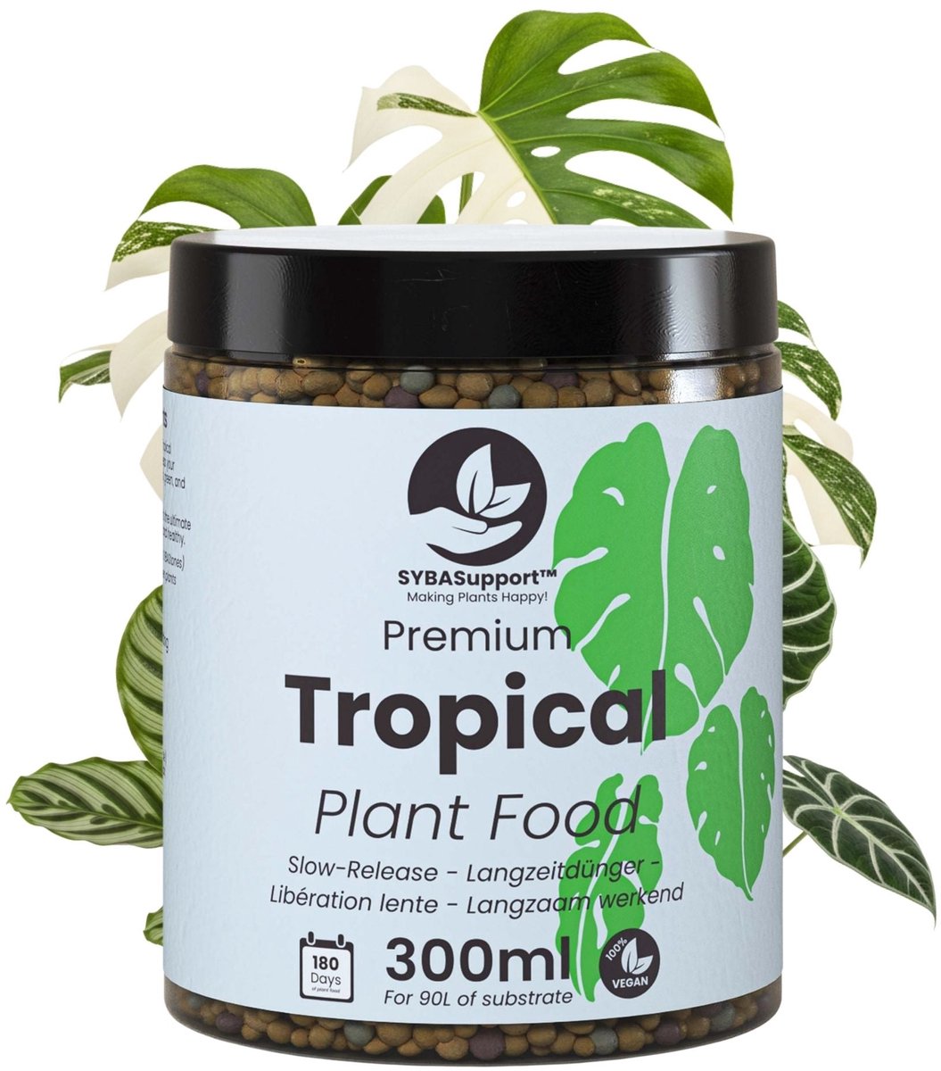 SYBASupport - Tropische Planten Voeding 300ml - Langzaam Vrijkomende Korrels voor Hydro & Mineraal