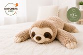 Dutchers® 2,3kg Verzwaringsknuffel Luiaard – 65x70cm Verzwaarde Knuffel - Zware Knuffel - Weighted stuffed animal – Grote Pluche Knuffel – Comfort, Rust & Geborgenheid – Cadeau voor Kinderen & Volwassenen