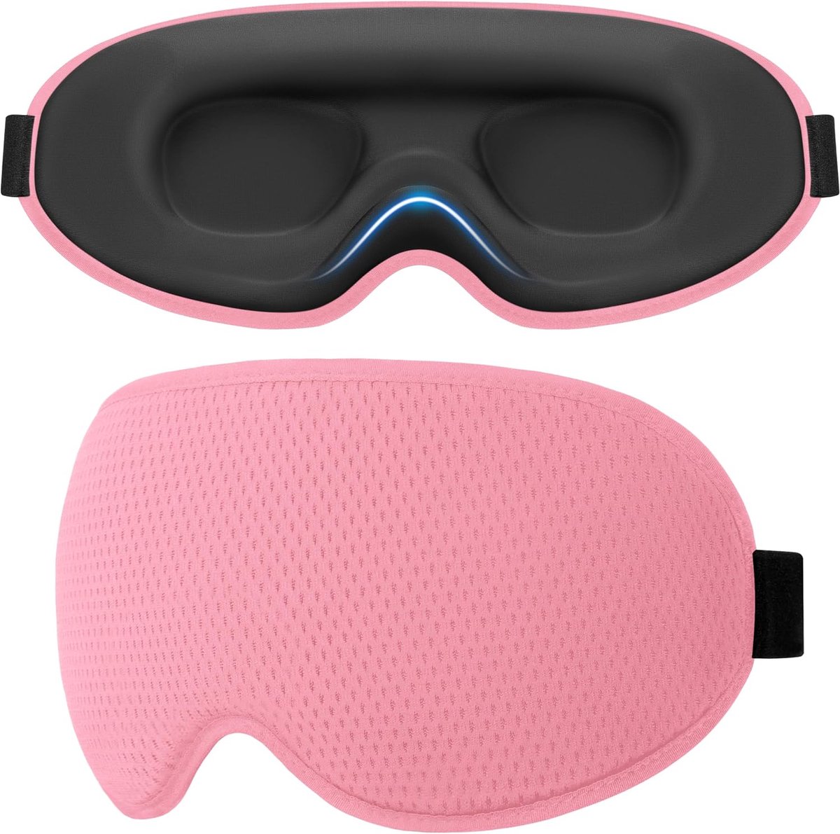 Thijox - Slaapmasker voor Zijslapers, Comfortabel 3D Oogmasker met Verstelbare Band, Ademend Lichtblokkerend Ergonomisch Oogmasker voor Mannen en Vrou