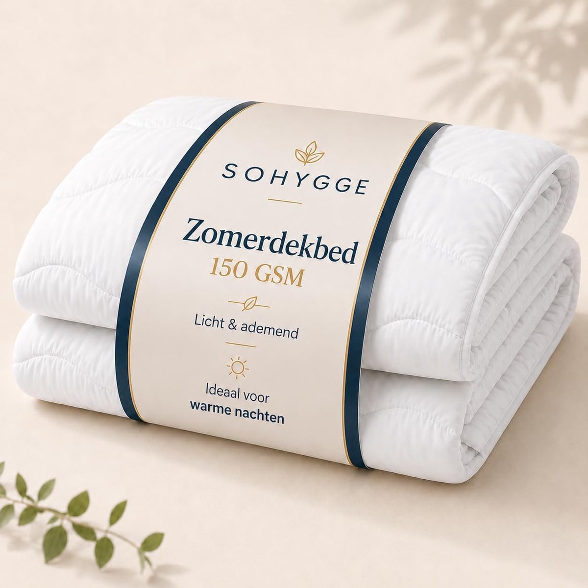Thijox - Lichtgewicht Zomer Dekbed 150 GSM – Ademend Microfiber Dekbed, Zacht & Luchtig Comfort, Ideaal voor Warme Nachten (150 x 220 cm)