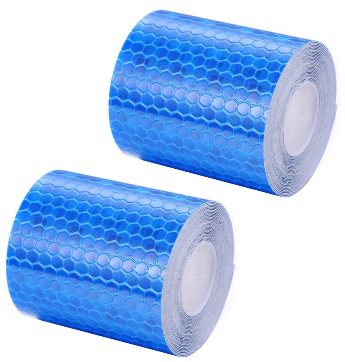 Zelfklevende Reflecterende Tape - 2 Rollen Waarschuwings Tape 5cm x 3m - Hoge Zichtbaarheid Veiligheidstape voor Wegwerkzaamheden, Fietsen en Bouwplaatsen - Waterdichte Reflecterende Tape