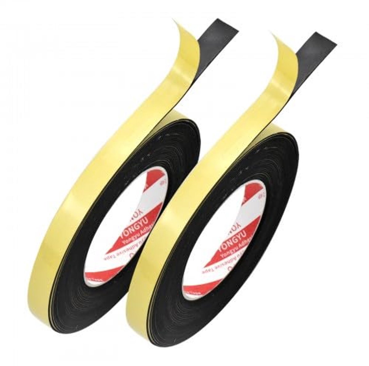 SnelShoppen - Zelfklevende Raamafdichting 2 Rollen 10 m x 15 mm x 1 mm - Foam Tape voor Geluid- en Tochtisolatie - Perfect voor Deuren en Ramen