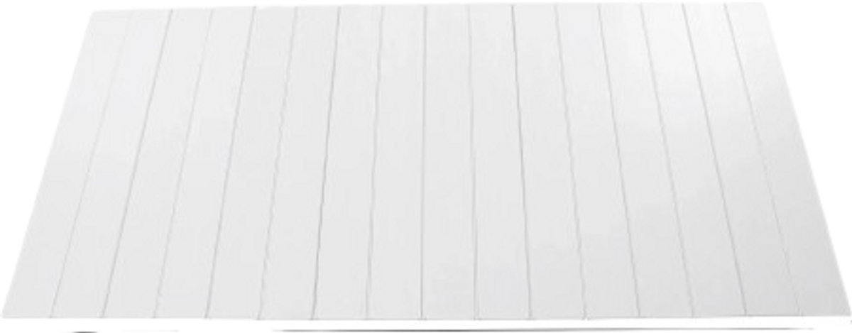 Velori Badkuipafdekking 170 x 70 cm - Opvouwbaar Badkuipbord - Badkuipdeksel - Waterdichte Badhoes - Warmte-isolerende Badcover - PVC - Max. 5 kg - Wit