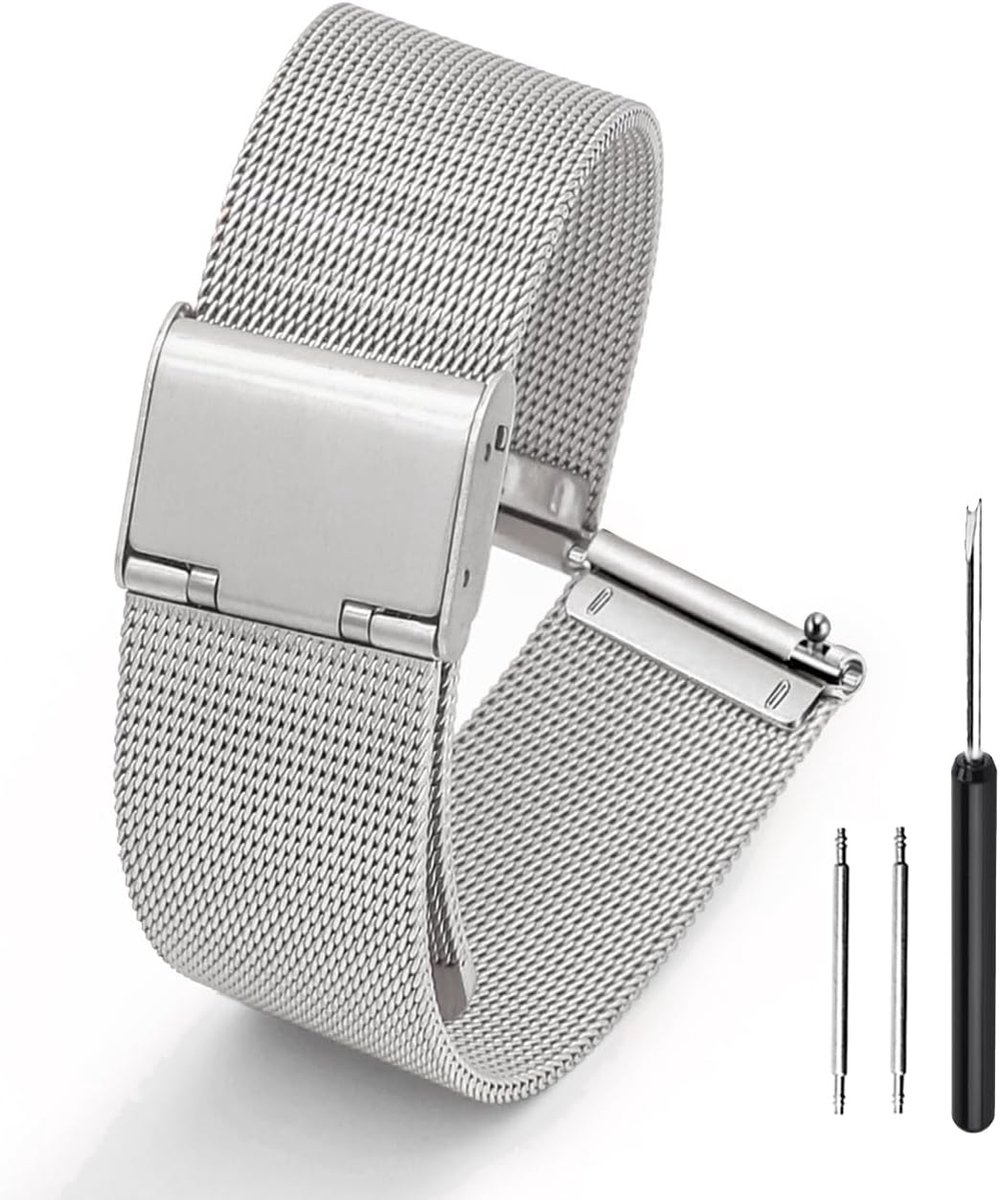 Thijox - Vervangend Horlogebandje 22mm 20mm 18mm 16mm - Elastisch en Duurzaam Straps voor Smart Watch, Geschikt voor Diverse Modellen, Perfect voor Fe
