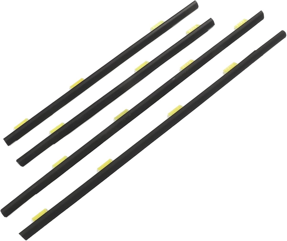 Duurzame Rubber Deurafdichtingsgordel voor CRV 2002-2006 - 4 Stuks Vervangingsonderdelen voor Achterzijde en Buiten Venster