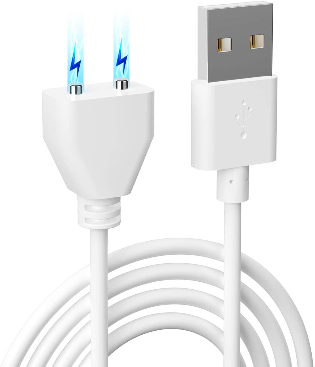 Thijox - Magnetische USB DC-oplader kabel vervanging - 2.6 feet witte oplaadkabel voor PC, laptop, oplaadadapters en meer
