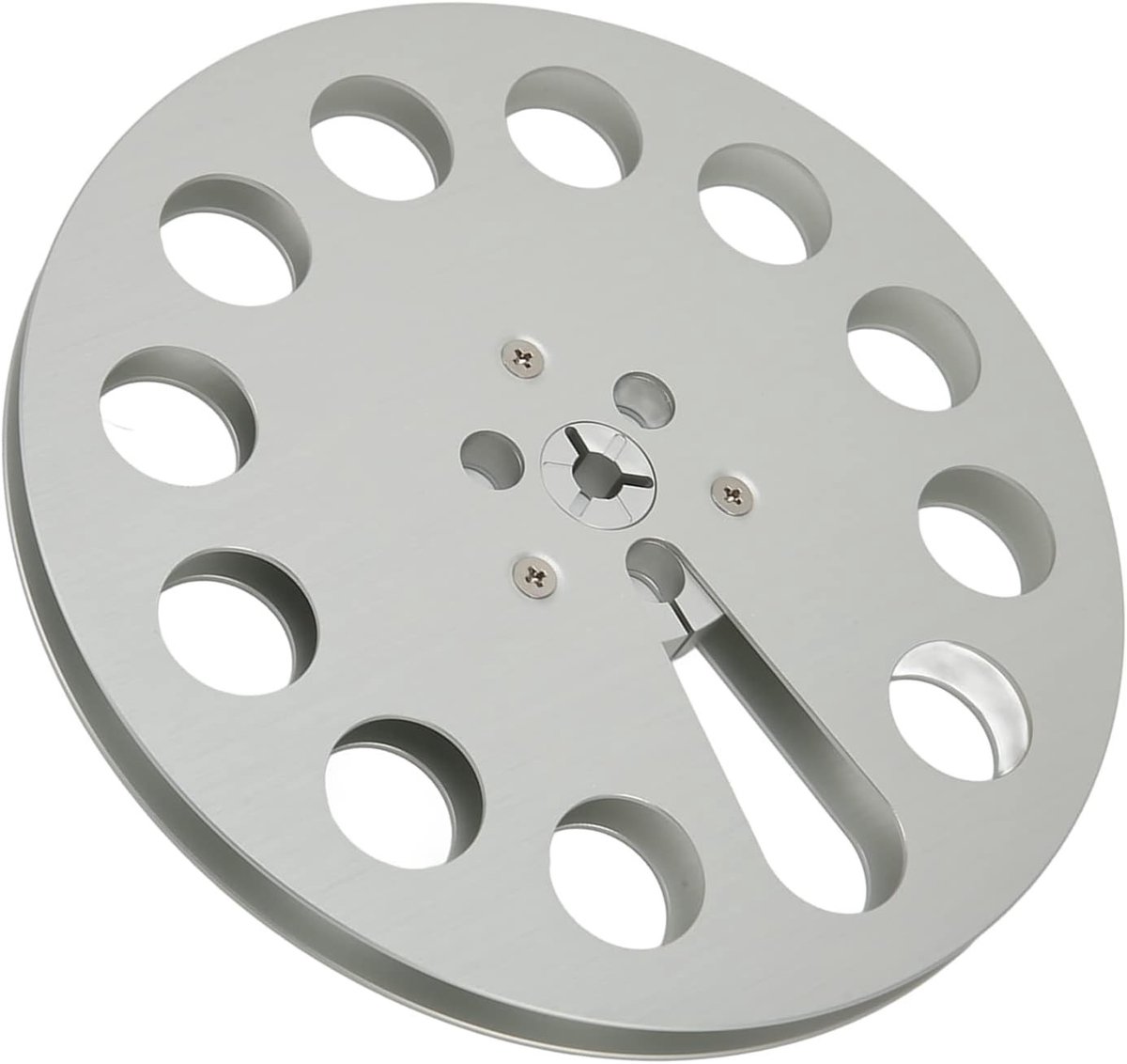 Lege 1/4 7 Inch Tape Reel met 11 Gaten voor Universele Geluidsopnames, Aluminium Open Reel voor NAB