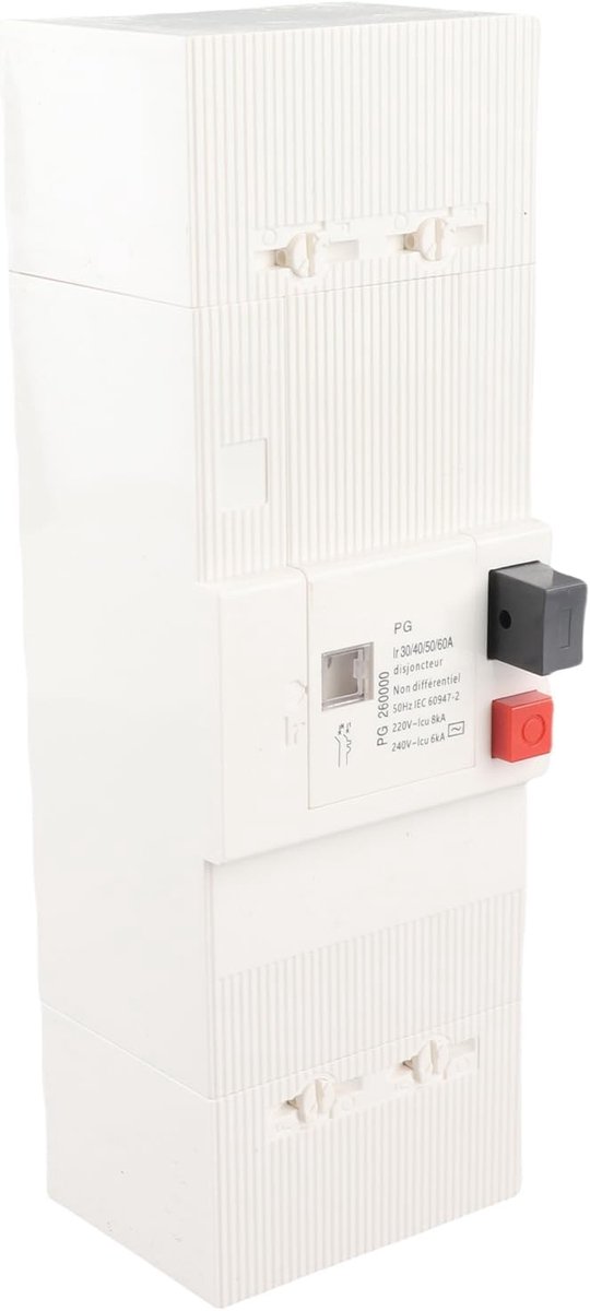 Betrouwbare 2-polige stroomonderbreker met verbeterde veiligheidskenmerken voor AC 50Hz/60Hz, 30-60A nominale stroom en optimale bescherming tegen kortsluiting en overbelasting