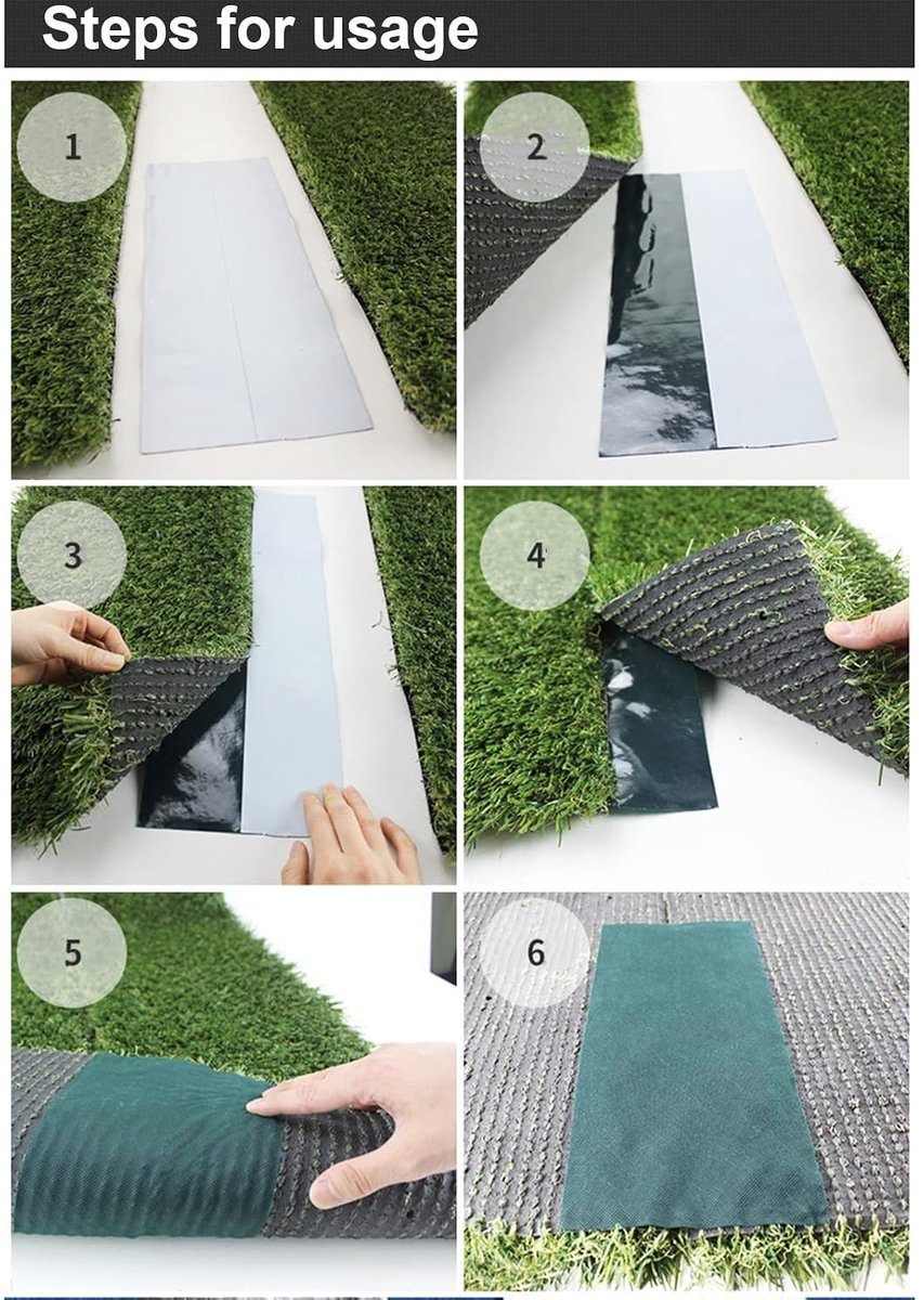 Kleefband voor Kunstgras 10mx15cm - Ideaal voor Kunstgras Verbindingen, Tuinprojecten en Grastapijt (2 Kleuren)