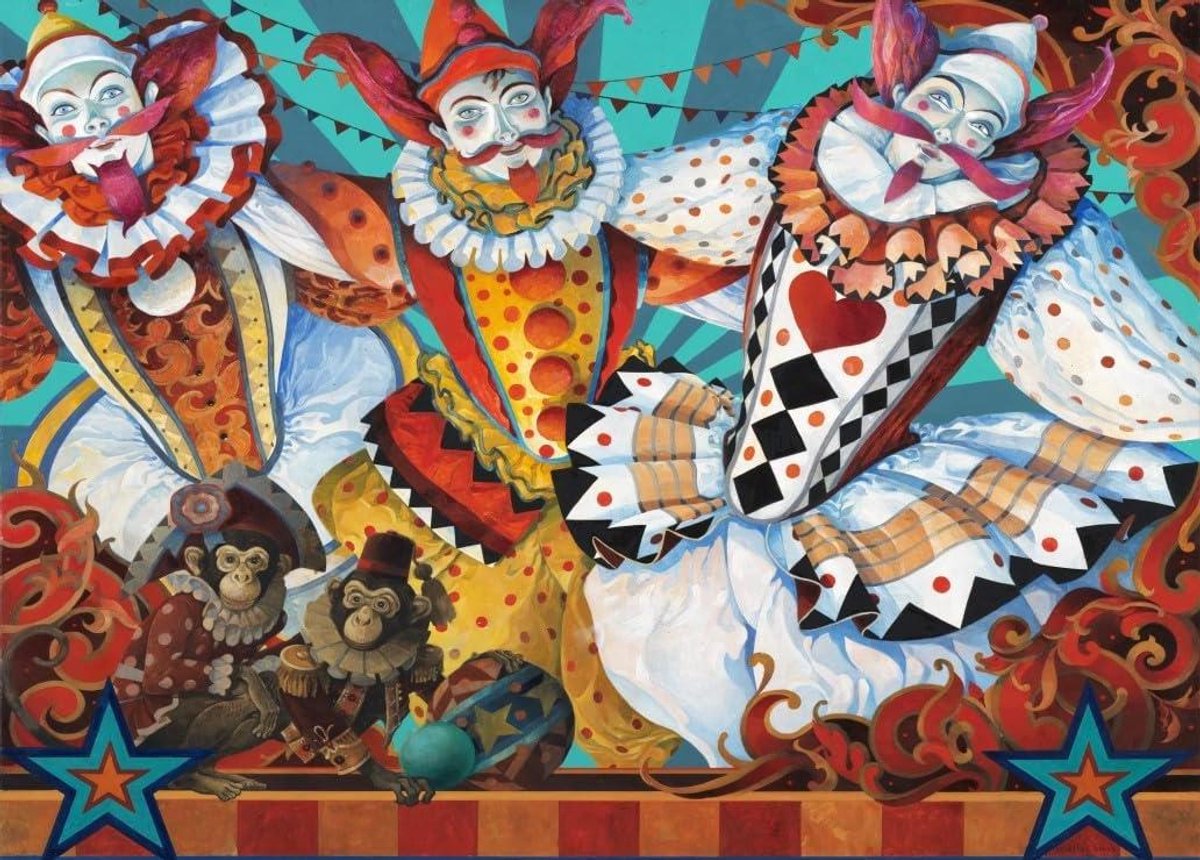 Puzzel 1500 stukjes - Legpuzzel - Ontspanning en Geheugen - Gemaakt in Frankrijk - 85 x 61 cm - Circus