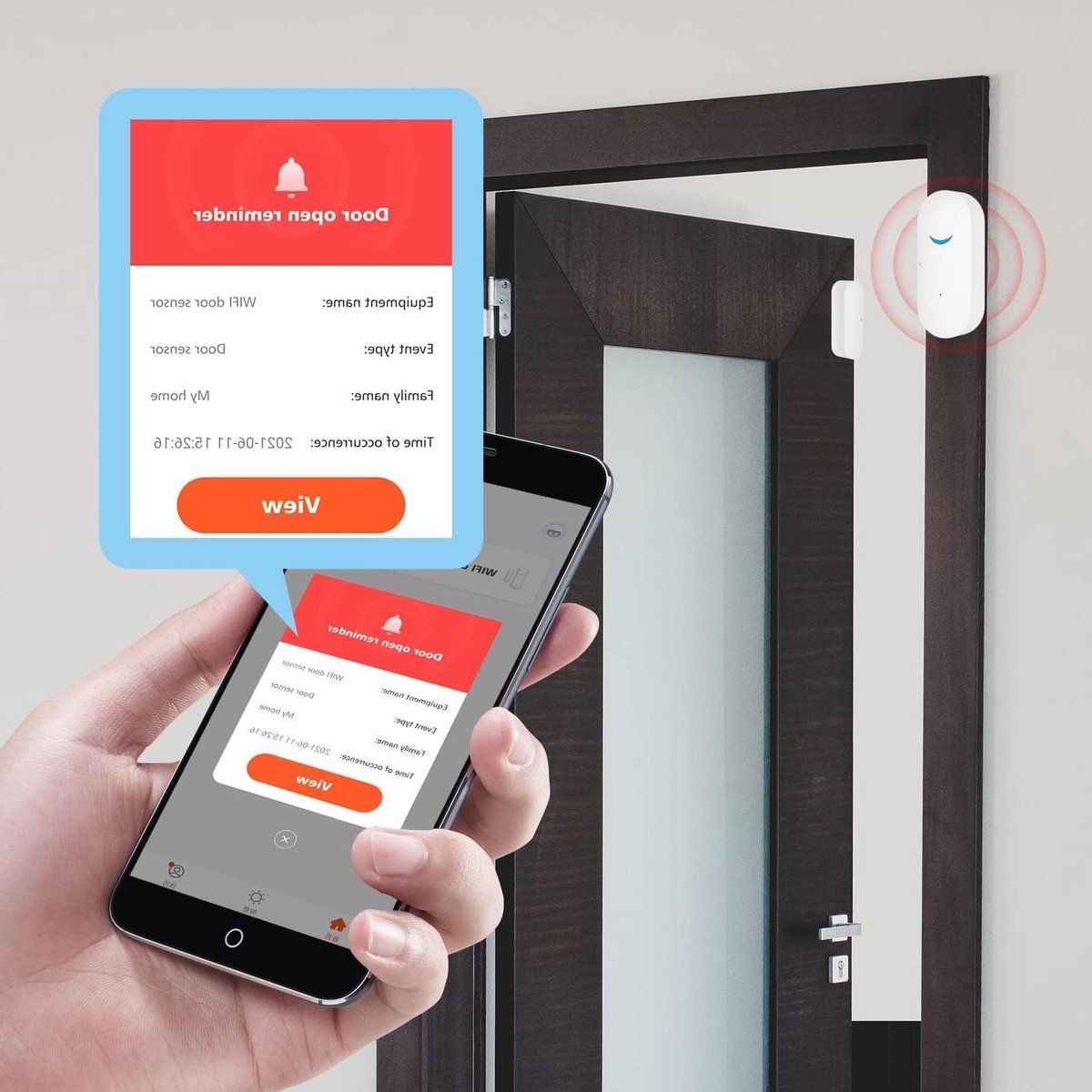 Deur Raam Sensor - Slim Alarm - Huis Beveiligen - Geen Hub Nodig - 2 Stuks - Wit