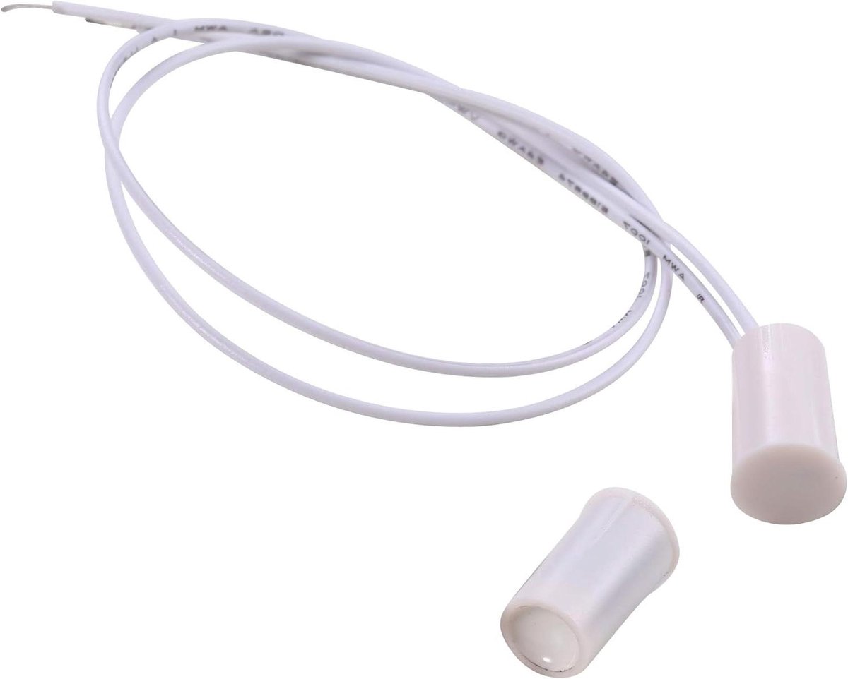 Magnetische Deurcontact - Inbouw Sensor - Beveiligingssysteem - Normaal Gesloten Circuit - 10 Stuks - Wit