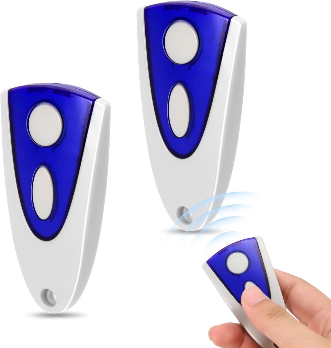 Set van 2 poortafstandsbedieningen, geschikt voor Novoferm Novotron 502 MAX43-2 512 MIX43-2 – 433,92 MHz – poort-/garagedeur-afstandsbediening – 2 kanalen.L