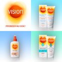 Vision zonnebrandcrèmes: Sensitive Expert SPF 30 & Natural Bronze spray.