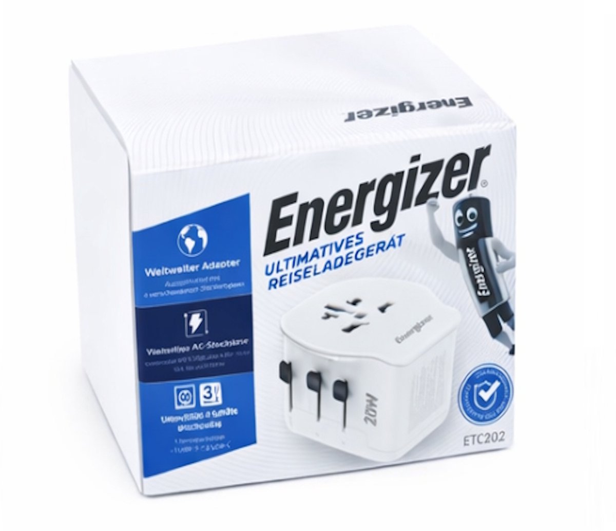 Energizer ETC202 Reisoplader