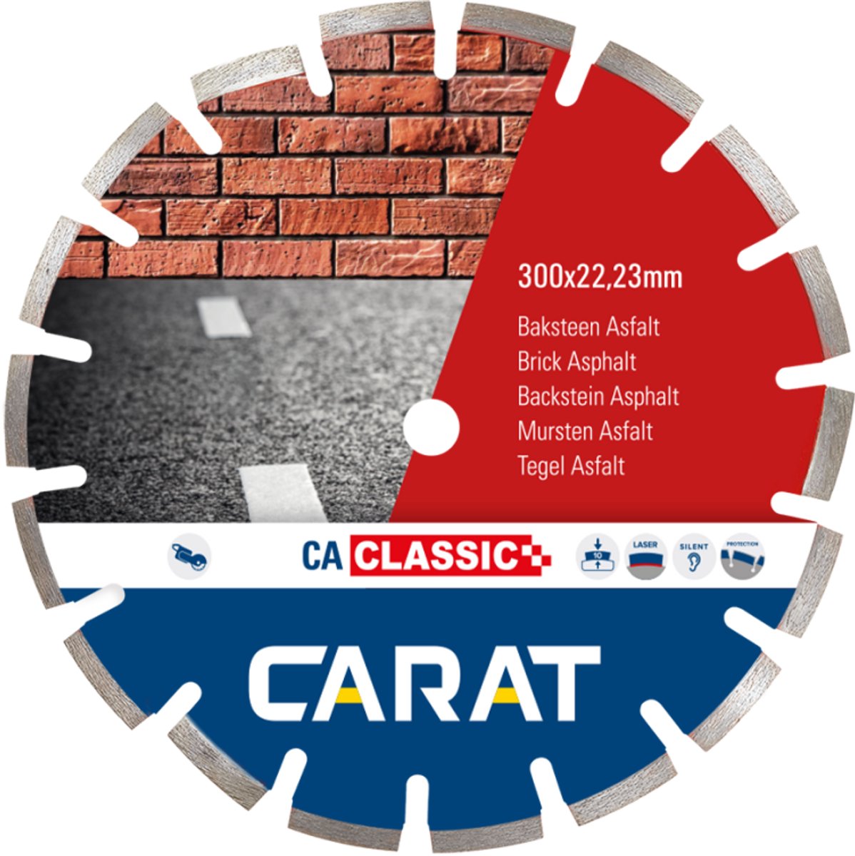 Carat Diamant Zaagblad Asfalt 400x25,40mm CA Classic - CAC4004000