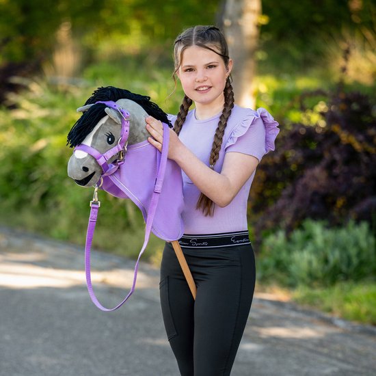 QHP - Halsterset Hobby Horse - Lila - LET OP! BETREFT ALLEEN HET HALSTER — afbeelding 2