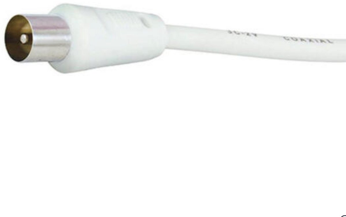 Profile coax kabel 5m wit