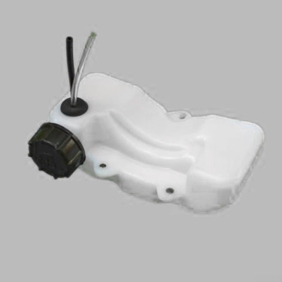 SnelShoppen - Universele Brandstoftank voor Grastrimmers, Heggenschaar en Bosmaaier - Compleet met Brandstofleidingen en Dop - 185x90mm - Ideaal voor