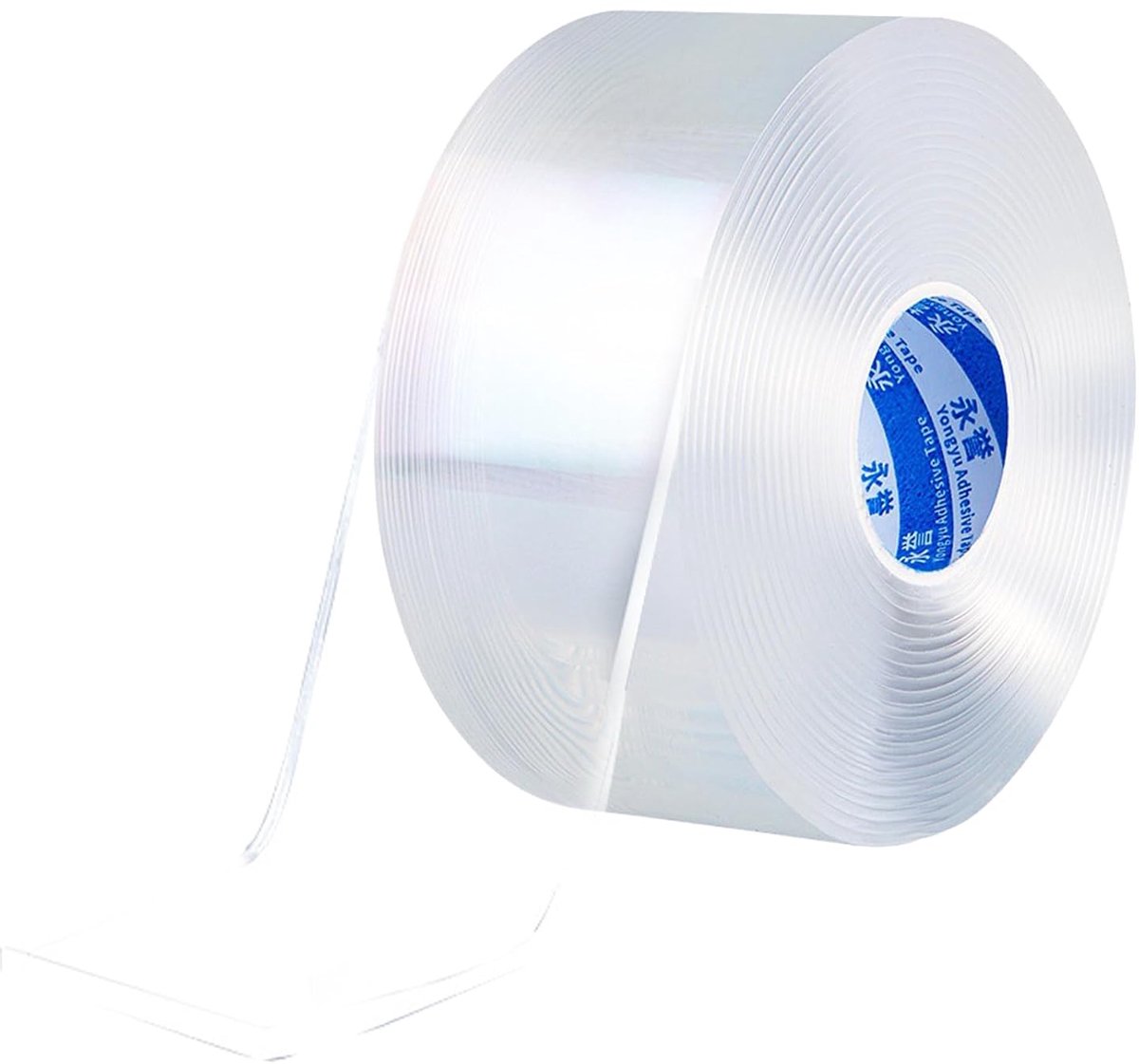 SnelShoppen - Nano Tape 5 cm Breed - Dubbelzijdige Plakband 3 m - Transparant, Extra Sterk, Herbruikbaar en Wasbaar - Voor Tapijt, Foto Wand, Keuken,