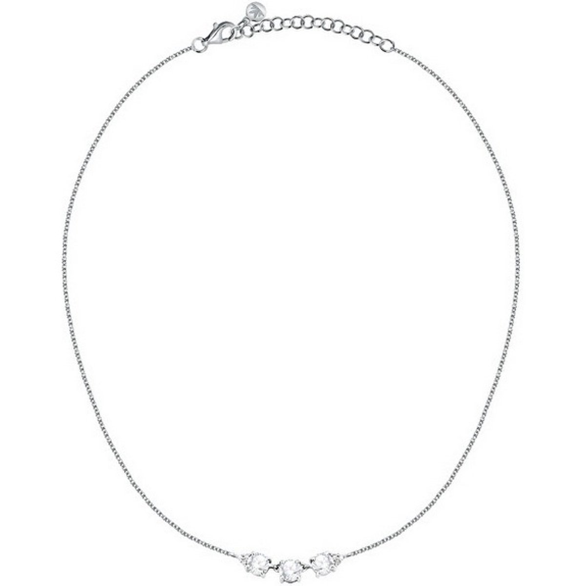 MORELLATO TESORI SAIW296 ZILVEREN KETTING MET ZIRKONIA'S 1 STUK