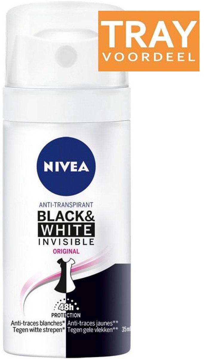 NIVEA BLACK & WHITE INVISIBLE ORIGINAL DEO SPRAY 8 X 35 ML