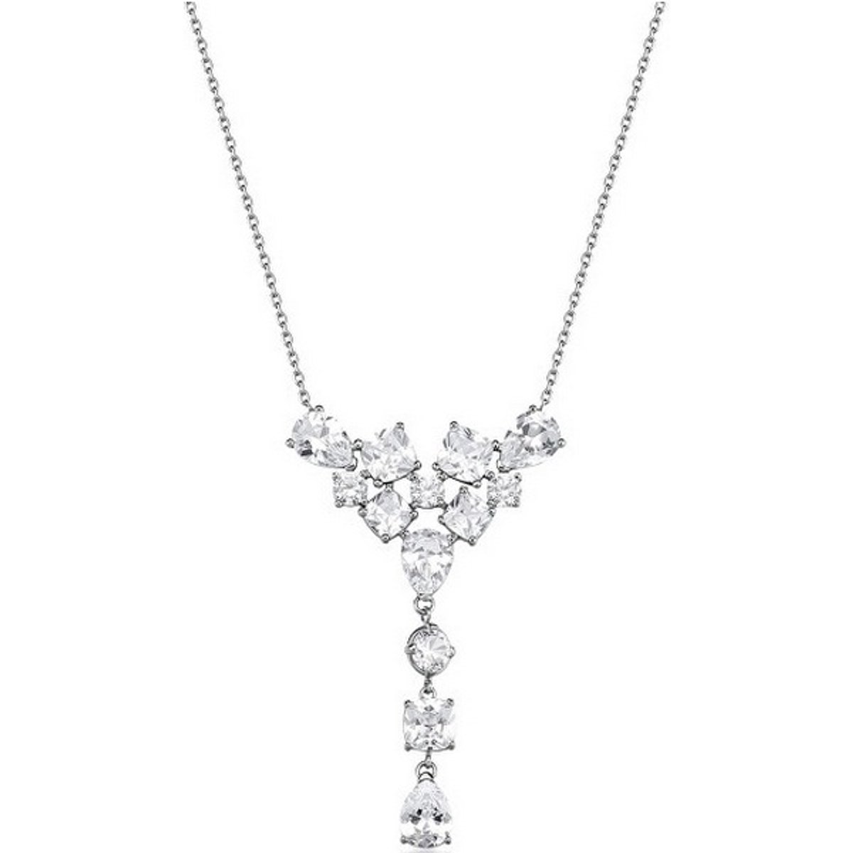 BROSWAY DREAMING BIG04 STAINLESS STEEL KETTING MET ZIRKONIA'S 1 STUK