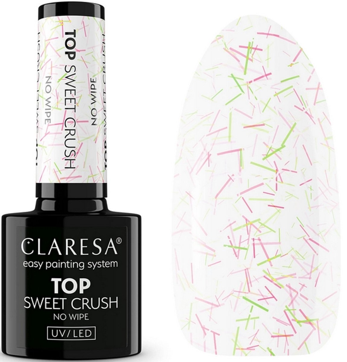 CLARESA TOP SWEET CRUSH UV/LED TOP COAT 5 GRAM