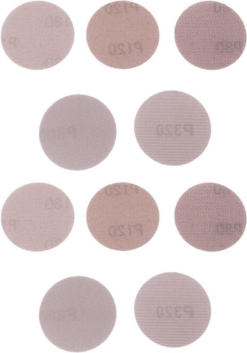 Schuurschijven - Haak en Lijn - 3 Inch - 74MM - Mesh - Geschikt voor - Schuren - Grit - 80 120 180 320 600 - Compatibel met alle schuurmachines.