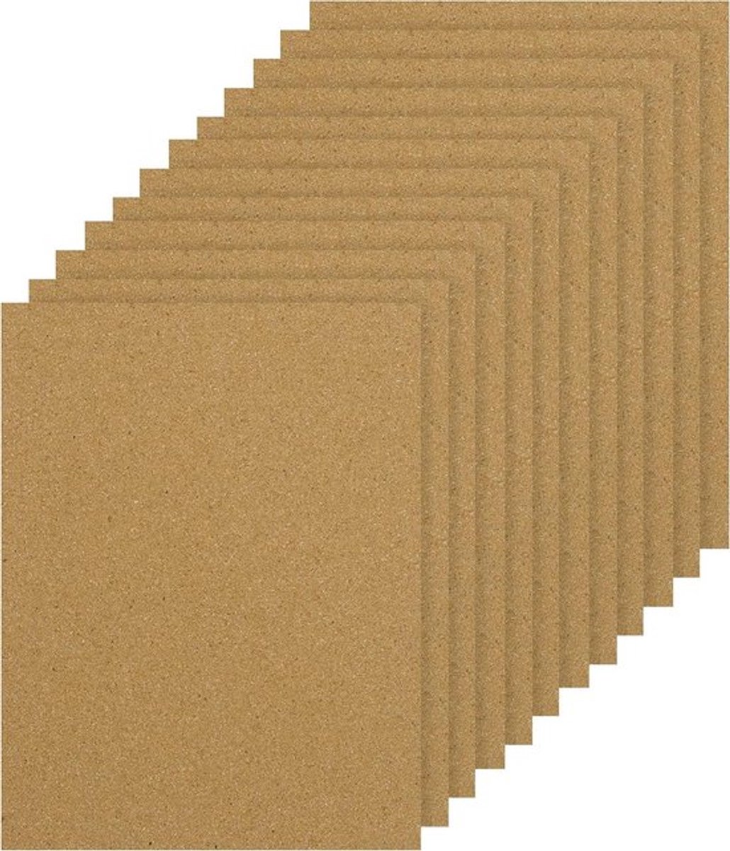 - Kurkblokken - Pinbord Accessoires - Wit - Creatieve Knutselprojecten - Kurkpapier - Geschikt voor Alle Prikborden - Witte Kurk Vellen (10 Stuks) 30 x 20 cm, 3 mm Dik – DIY Muurdecoratie, Bureau Organizer, Duurzame Isolatie.