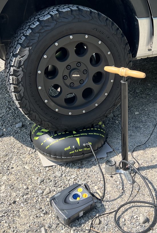 Flat-jack bandenkussen voor nivelleren caravans en campers van Froli — afbeelding 3