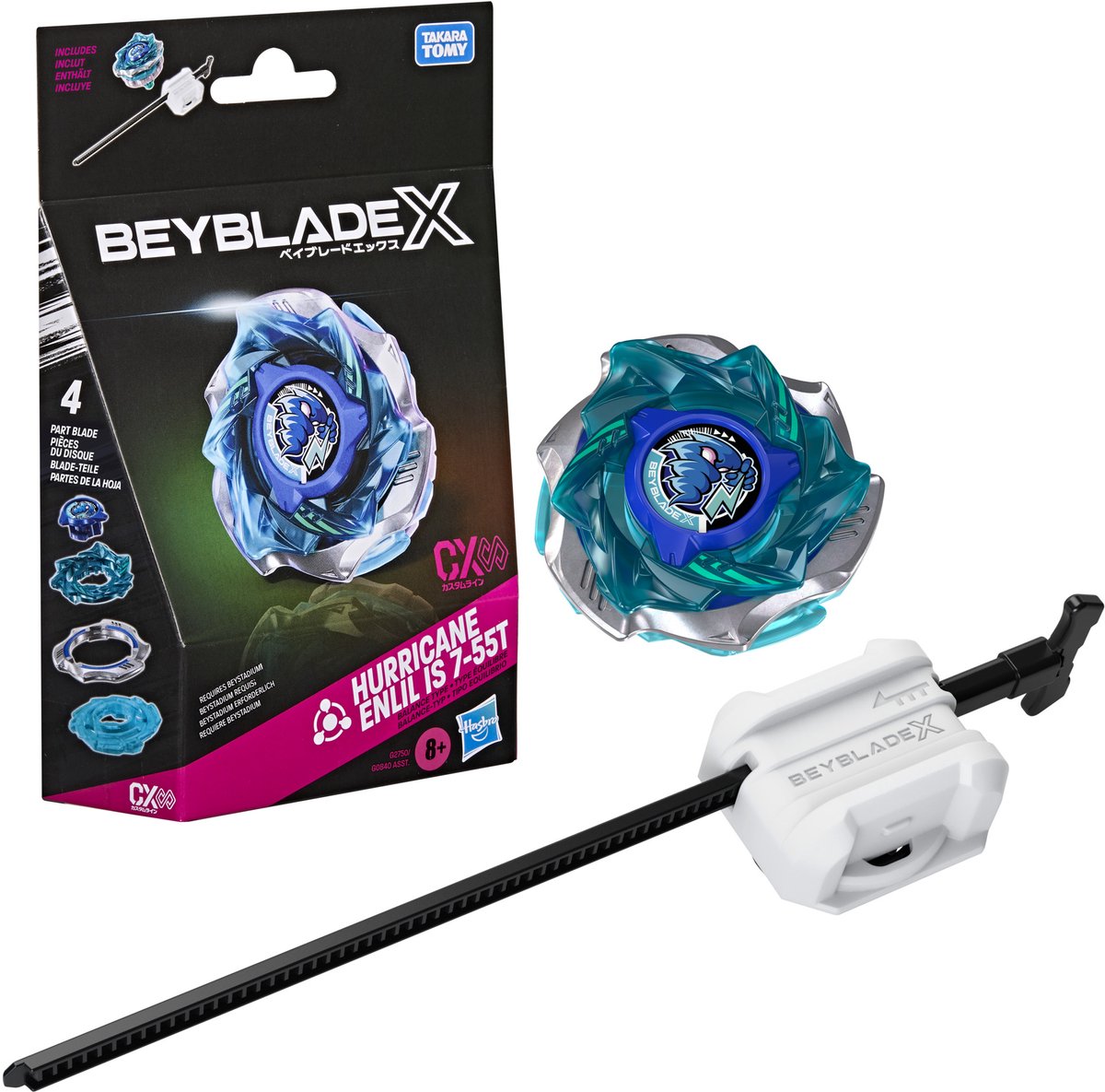 Beyblade X Hurricane Enlil IS 7-55T CX Infinity Starterpack-set