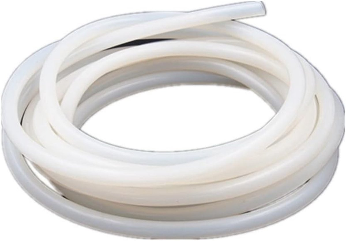 Siliconen rubber slang 8mm ID 10mm OD 30.5m - Voedselveilige lucht slang voor pomp en transport
