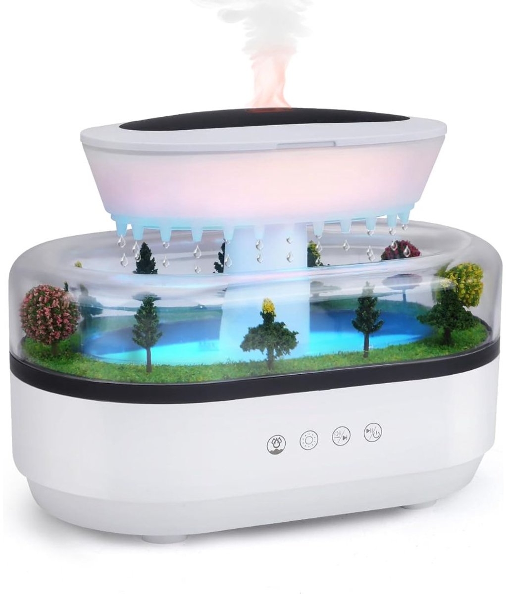 Ploutos® Luchtbevochtiger - Aromatherapie-Apparaat - Witte-Ruismachine Voor De Slaapkamer - Wit - 24cm x 12cm x 17cm