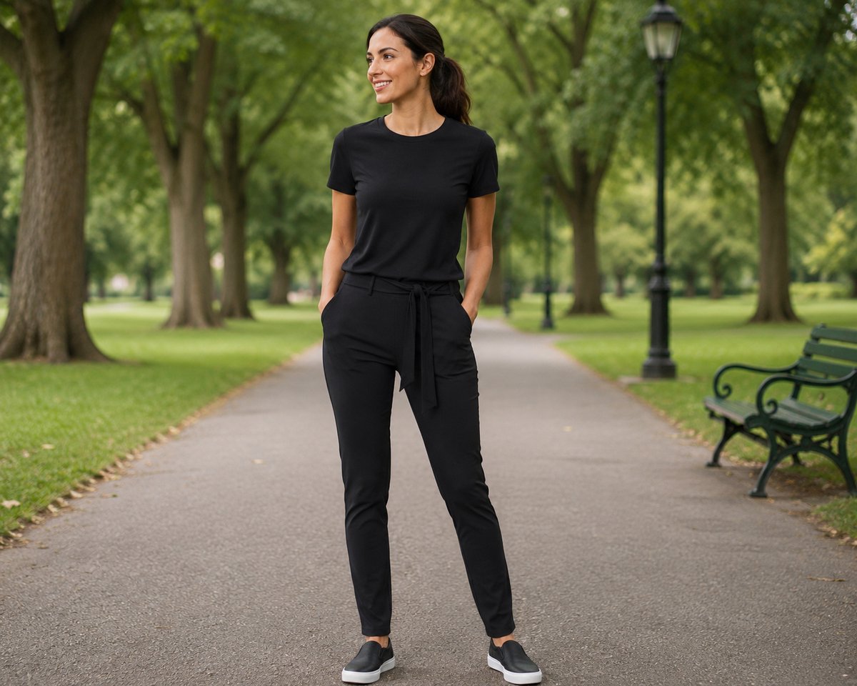 Mylady Travel Broek Java soft/Judina (MY230530)Black Maat L,stofsamenstelling 84% polyamide 16% elastaan , Een duurzame, kreukvrij, snel droog. wassen 30°C - niet in droger , comfort van stretch