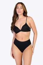 Ten Cate Basics high waist string zwart 2-pack voor Dames | Maat XL