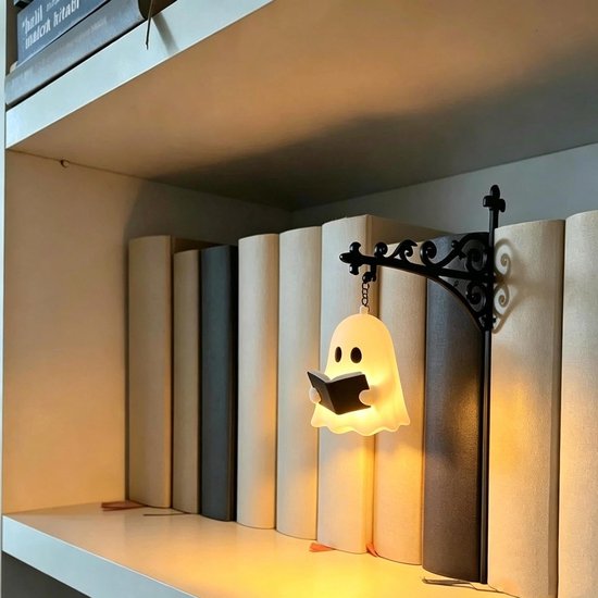 Foto: Namajunas boekensteun metaal bibliotheeklantaarn decoratieve boekenplankverlichting boekenkast leeslampjes voor boekenwurmen boekenlegger antieke led boekenhoeklamp uniek cadeau voor boekenliefhebbers spookmodel