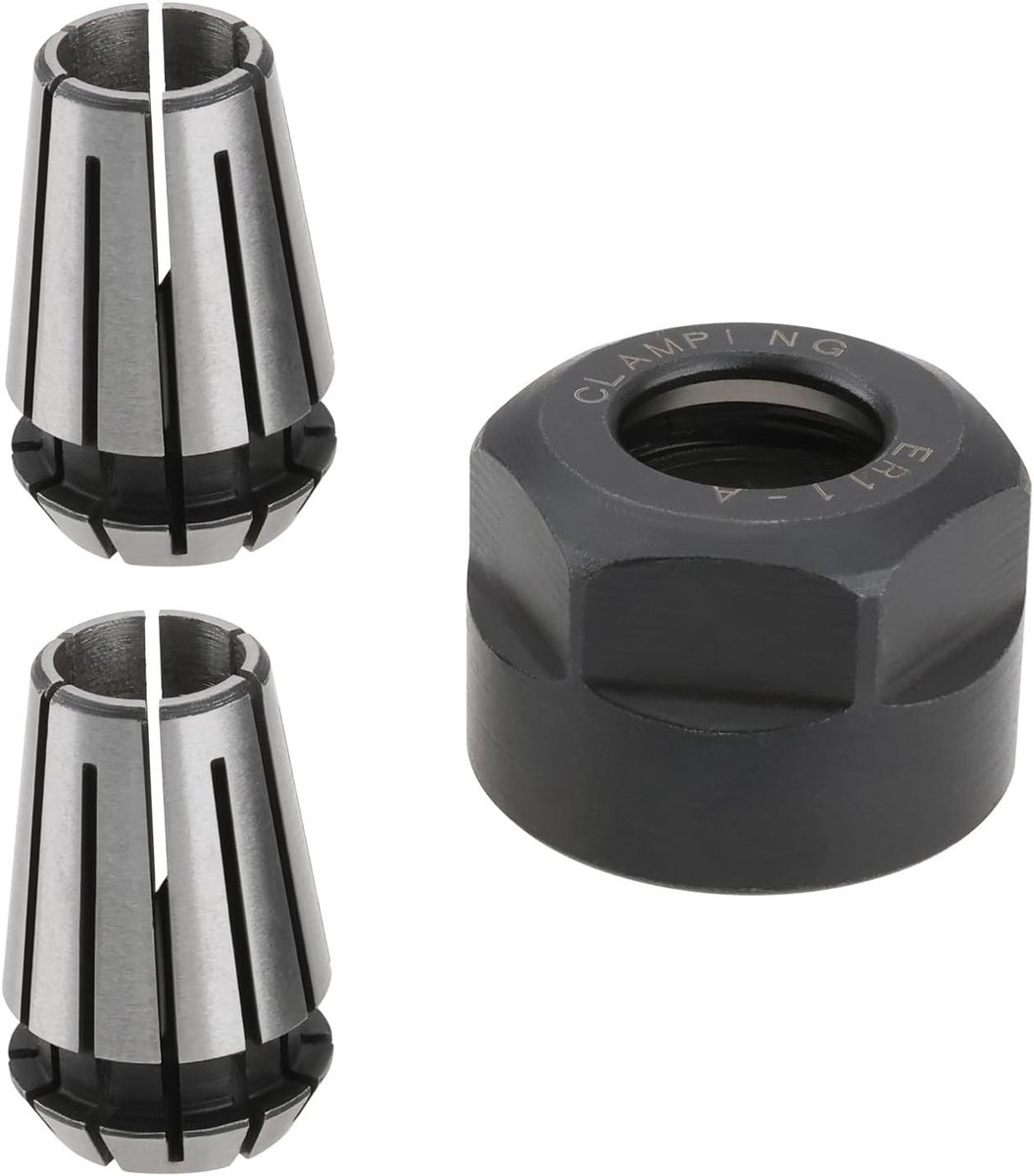 Set van ER11 veerbus moersleutel met 1/4 inch sleeve en ER11 klemmoer voor CNC graveermachine, draaibank en router gereedschap