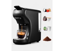 HiBREW H1A Espressomachine - 4-in-1 - Kapsels, ESE en Gemalen Koffie