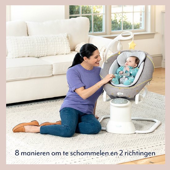 Graco All Ways Soother - Little Adventures - Babyschommel- en wipstoel - vanaf de geboorte tot ongeveer 6 maanden (max. 9 kg) van Graco — afbeelding 2
