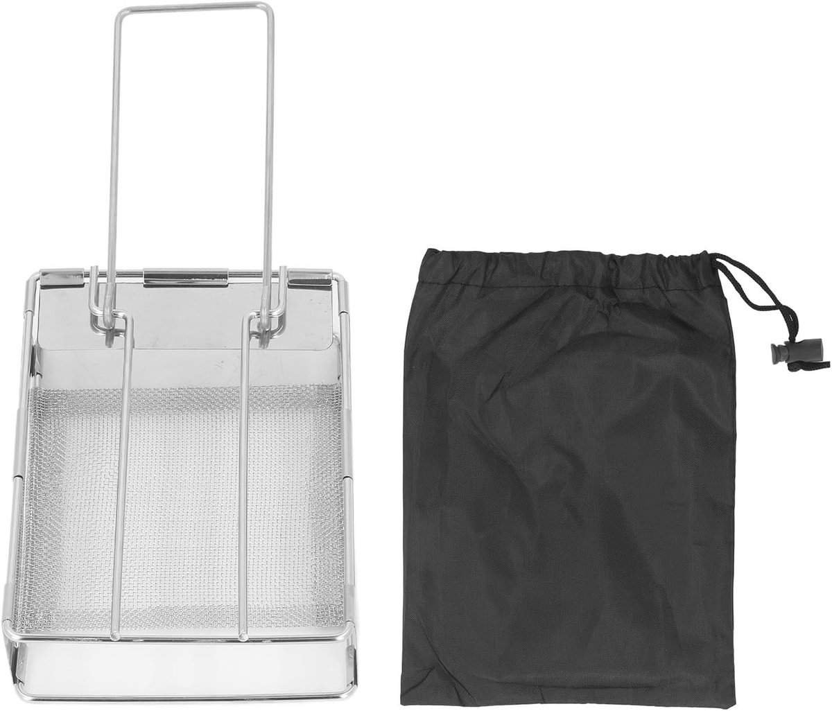 Opvouwbare Broodrooster - Roestvrij Staal - Draagbaar en Compact - Voor Buiten - Voor Kamperen en Picknicken