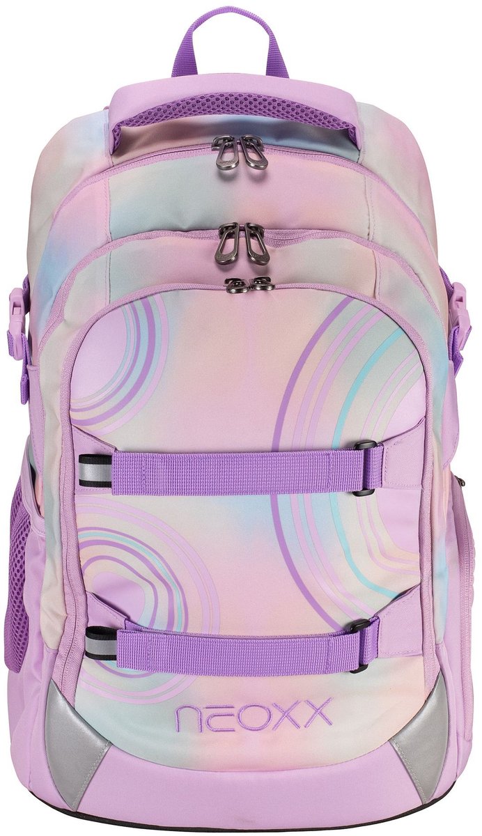 neoxx Schoolrugzak met laptopvak Active Pro School Backpack Candy Party Veelkleurig
