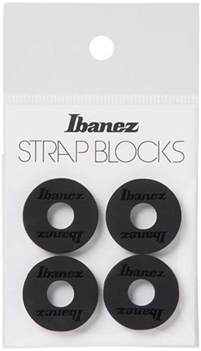 Ibanez ISB4-BK Sillicone Strap Blocks Zwart (4 Stuks)