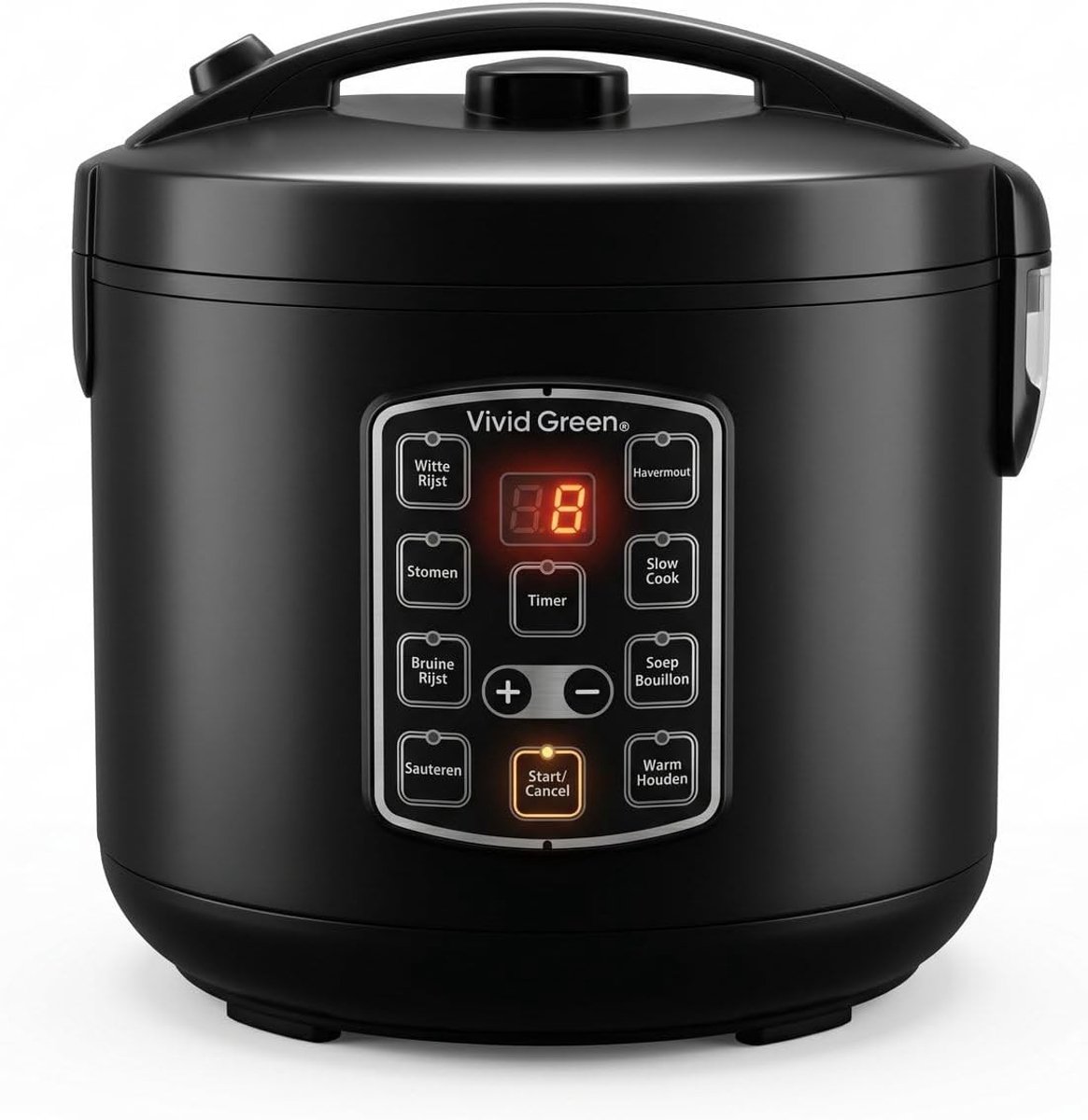 Slowcooker en Rijstkoker - Zwart - 1.5L Capaciteit - 9 Kookstanden - Voor Kleine Huishoudens
