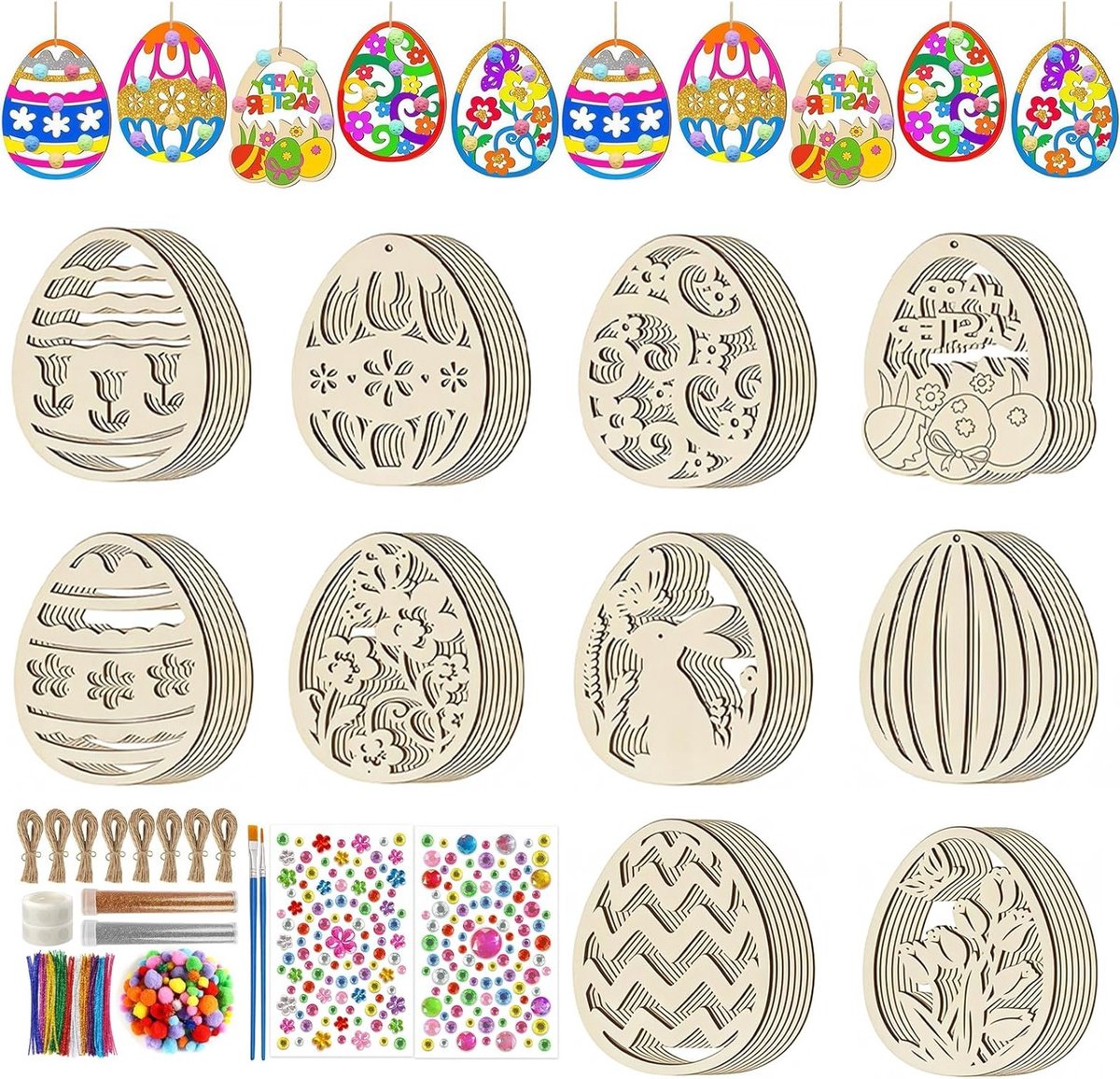 Creatieve Paasactiviteiten voor Kinderen - Compleet Knutselpakket voor Pasen met Leuke Creaties en Decoraties