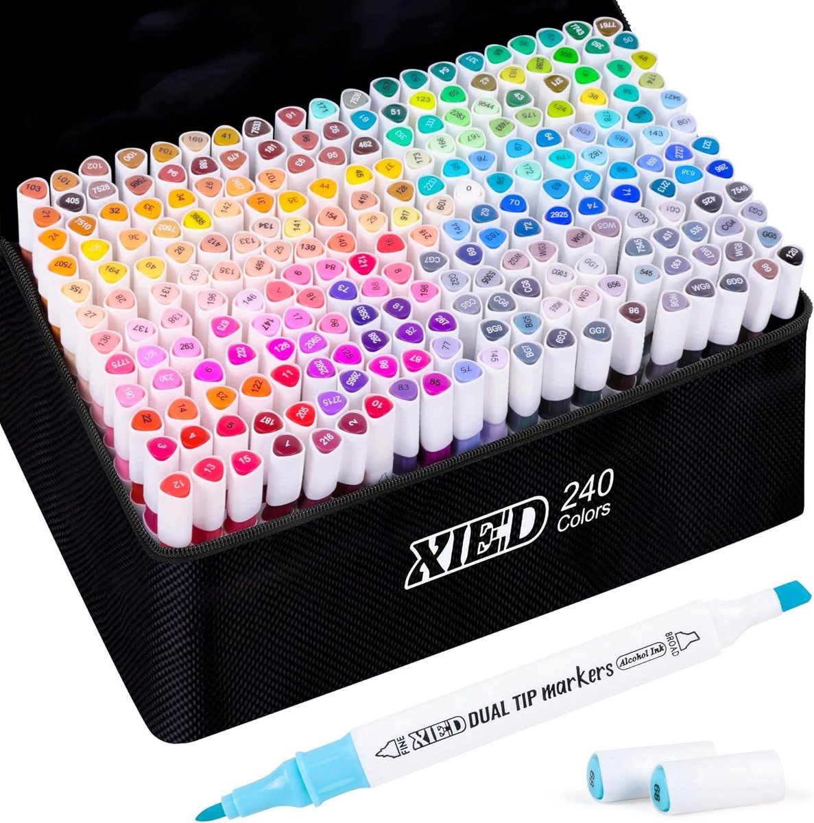 Alcoholmarkers - Multicolor - Fijne & Brede Tips - Sneldrogend - Voor Volwassenen en Kunstliefhebbers